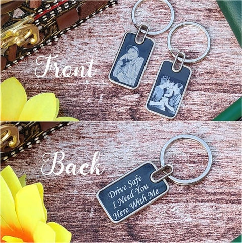 Personalized Photo Men's Gift Set: Wallet, Watch & Keychain Combo