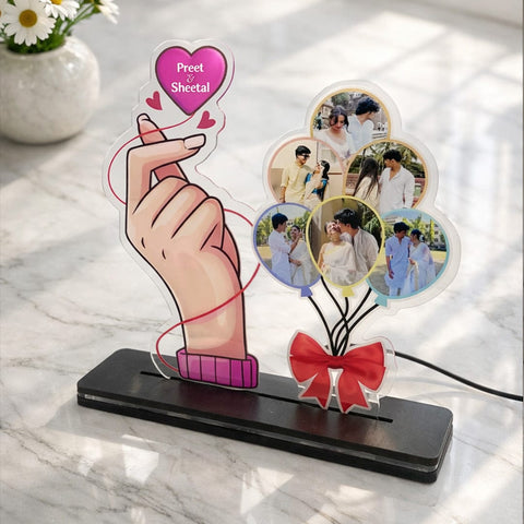 Personalized "Together Forever" Glow Tabletop - Custom Photo & Name Gift