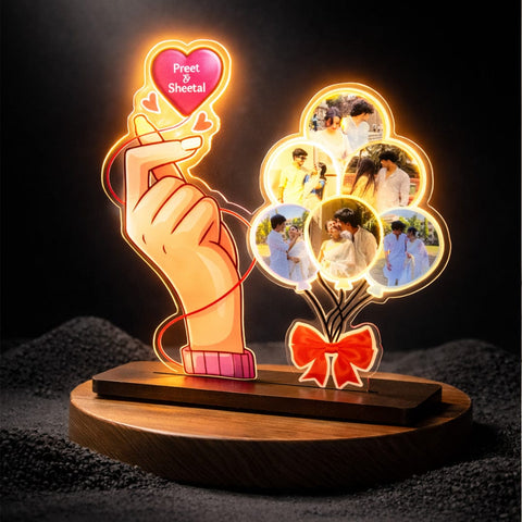 Personalized "Together Forever" Glow Tabletop - Custom Photo & Name Gift