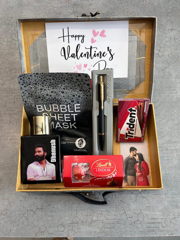 Personalized Valentine's Day Gift Box - Photo Perfume & Engraved Pen