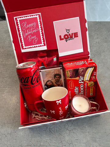 Valentine Combo 5.0: Personalized Mug & Sweet Treats Gift Box