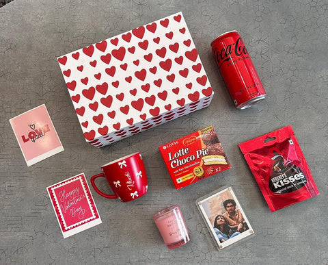 Valentine Combo 5.0: Personalized Mug & Sweet Treats Gift Box