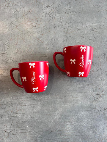 Personalized Couple Mugs: Custom Valentine's Day Gift (Non-Breakable)