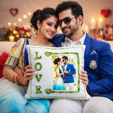 Custom Photo Pillow | Personalized Valentine's Day Gift