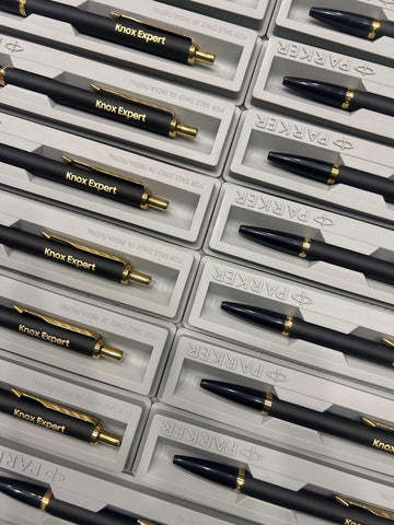 Personalized Parker Engraved Black Matte Ballpoint | Customized pen