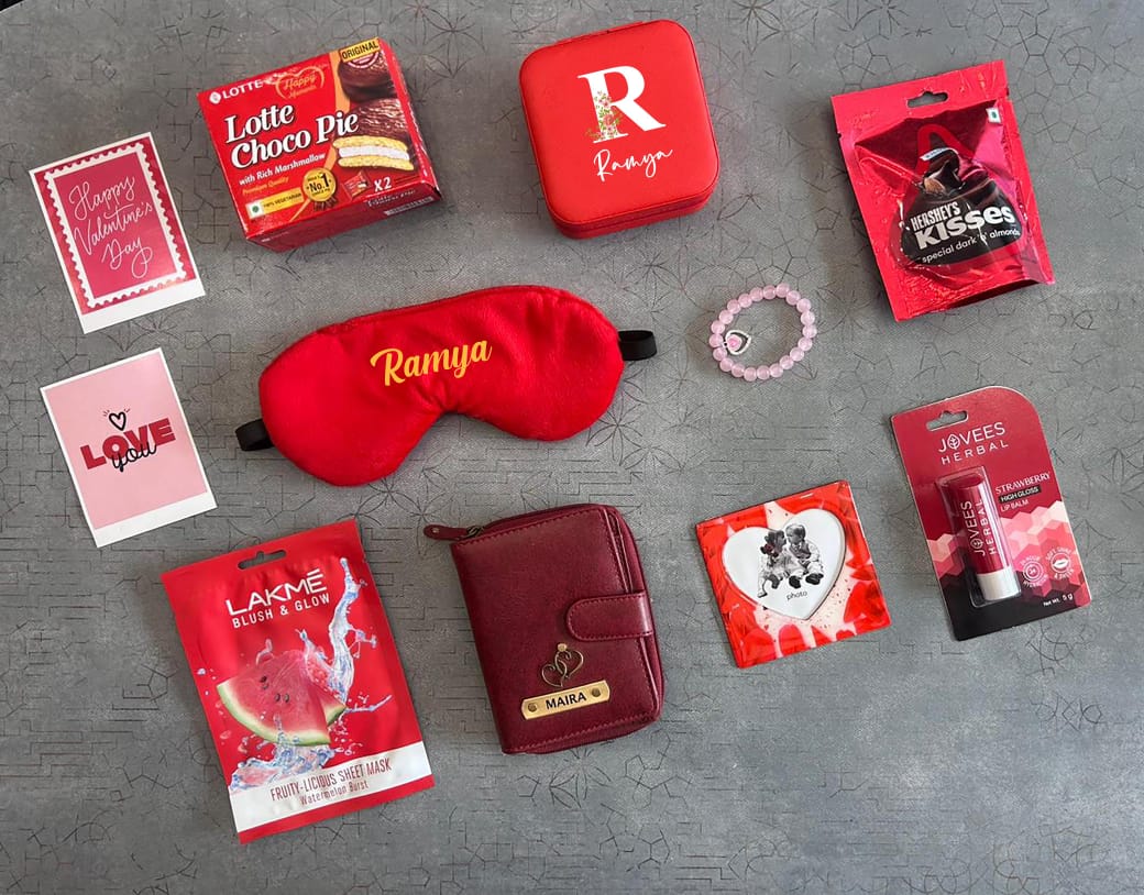 Personalized Valentine's Women's Hamper | Custom Gift Box | Gift for her