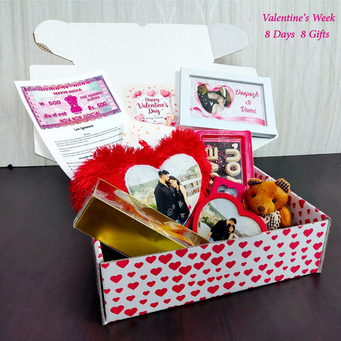 Valentine's Week 8-Day Gift Combo | Personalized Romantic Surprises