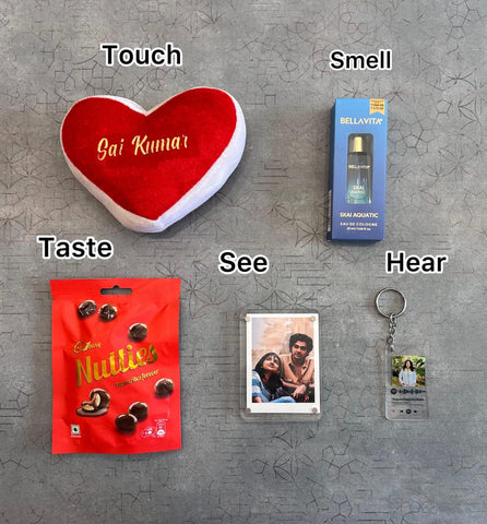 Personalized 5 Senses Valentine's Gift Box | Custom Combo 10.0