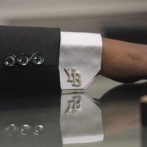 Personalized Initial Cufflinks - Custom Engraved Men's Gifts