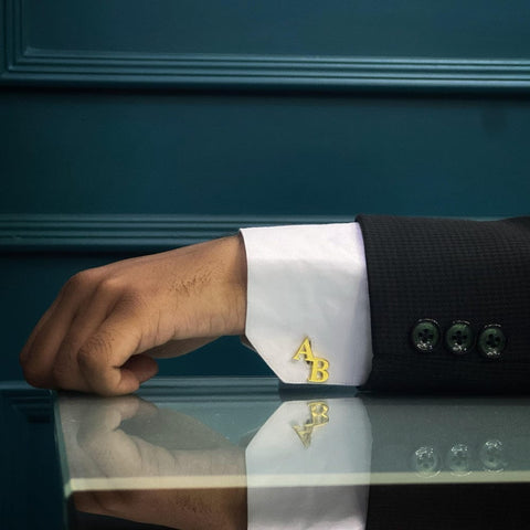 Personalized Initial Cufflinks - Custom Engraved Men's Gifts