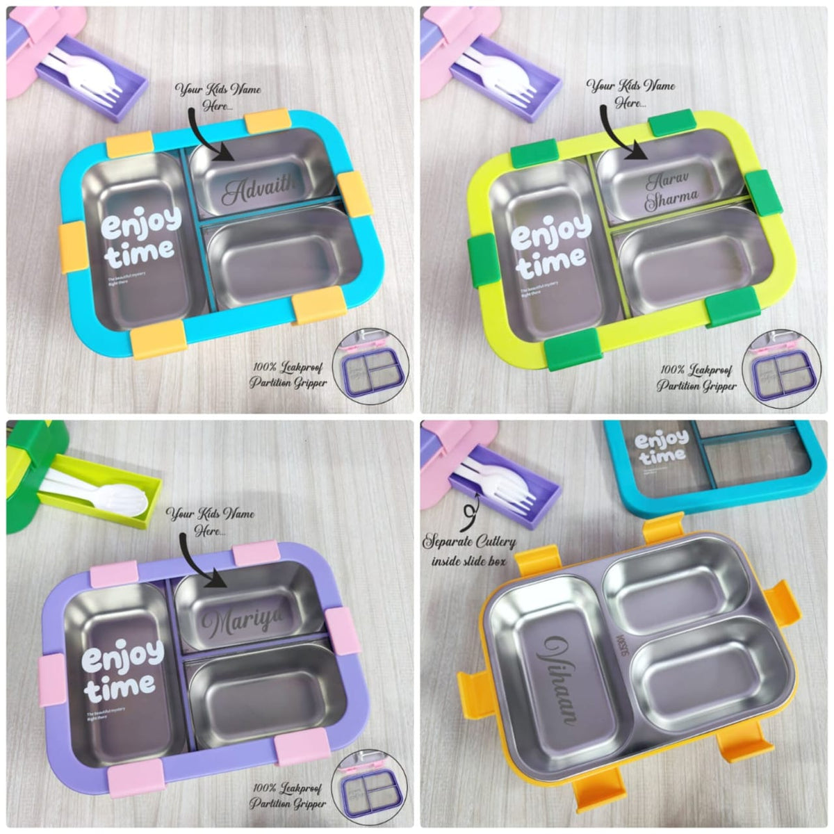 Personalized Insulated Lunch Box for Kids & Adults - Leak-Proof