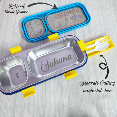 Kids Personalized Leakproof Lunch Box - Unicorn, Dino, Astronaut