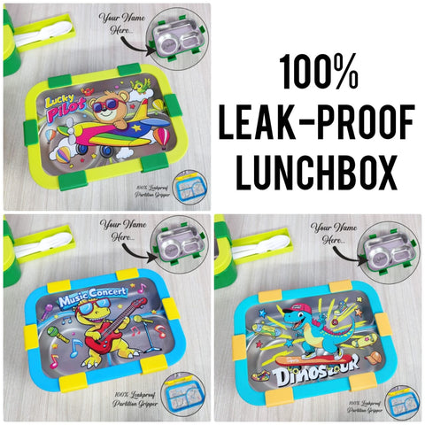 Personalized Kids Leak-Proof Lunch Box | 3 Fun Themes & Custom Name