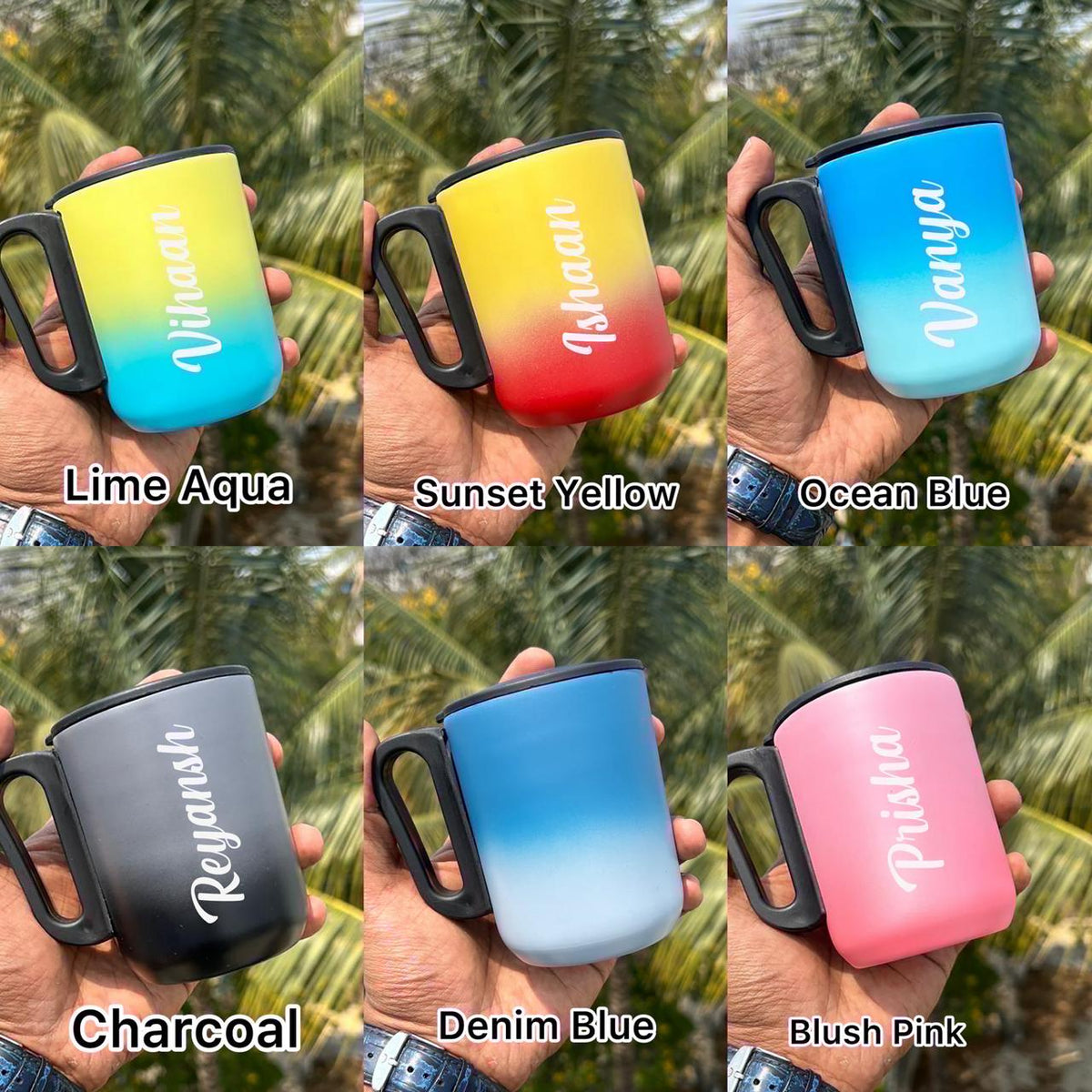 Personalized Dual Tone Cello Coffee Mug – 6 Colors, Custom Name | BBD Gifts