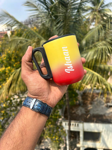 Personalized Dual Tone Cello Coffee Mug – 6 Colors, Custom Name | BBD Gifts