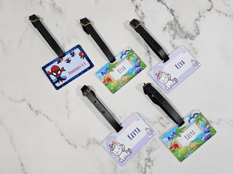 Personalized Kids School Bag Name Tag | PVC ID Card with 36 Themes India