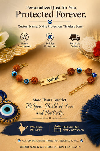 Rakhi 6.0 ( Evil Eye Rudraksha Rakhi)