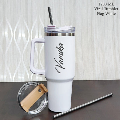 Personalised Name Tumbler | 1200ml Double Wall Stainless Steel | Custom Gift