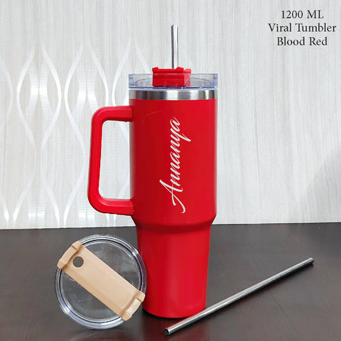 Personalised Name Tumbler | 1200ml Double Wall Stainless Steel | Custom Gift