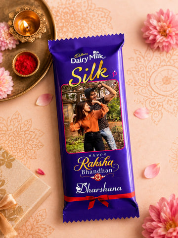 Personalised Photo Chocolate | Custom Rakhi Gift | Name & Photo Printed