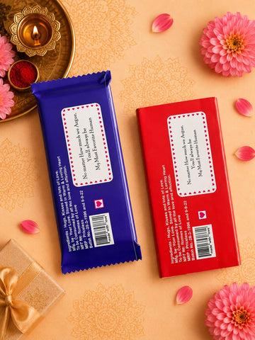 Personalised Photo Chocolate | Custom Rakhi Gift | Name & Photo Printed