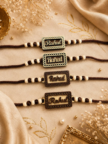 Personalised Rakhi Hamper 1.0 | Name Wallet, Photo Keychain & MDF Rakhi | Free Shipping