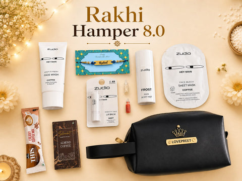 Rakhi Hamper 8.0 | Personalised Travel Kit Beauty Gift Hamper for Sister | Rakhi 2026 | BBD Gifts