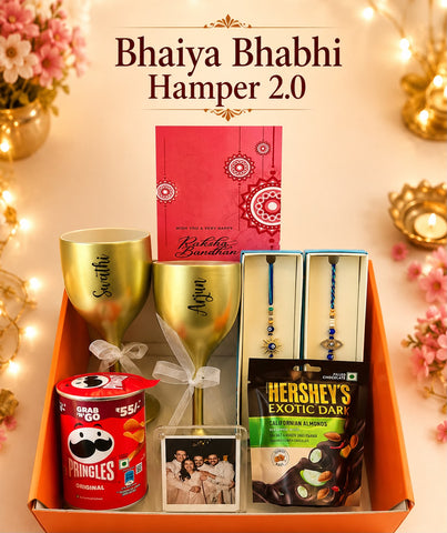 Bhaiya Bhabhi Hamper 2.0 | Personalised Rakhi Gift Hamper for Bhaiya Bhabhi | Rakhi 2026 | BBD Gifts