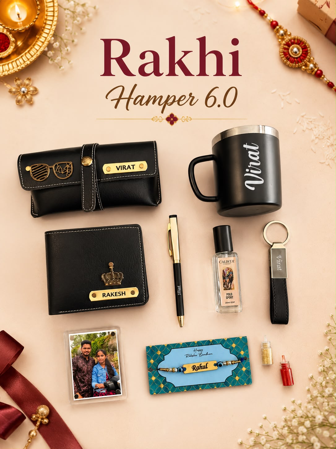 Rakhi Hamper 6.0 | Premium Personalized Raksha Bandhan Gift Set for Brother India