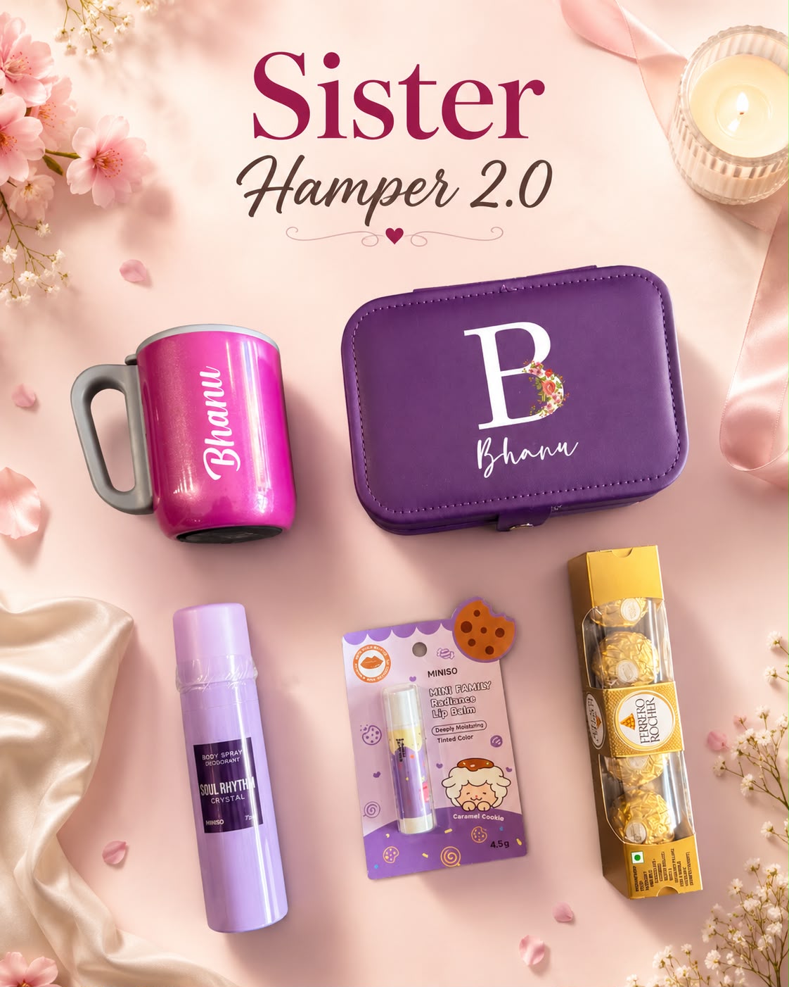 Sister Hamper 2.0 | Personalized Raksha Bandhan Gift for Sister | Bhabhi Gift Set India