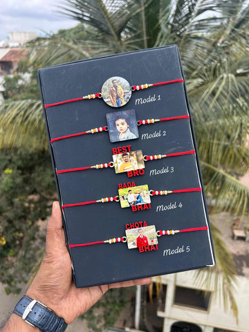 Personalized Photo Rakhi | Custom MDF Photo Rakhi for Brother | Raksha Bandhan Gift India