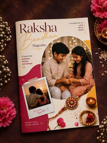Personalized Raksha Bandhan Photo Magazine | Custom 20-Page Memory Book India