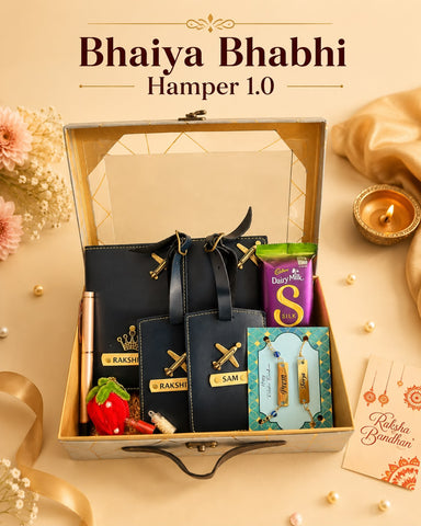Bhaiya Bhabhi Rakhi Hamper 1.0 | Personalized Raksha Bandhan Gift Set India