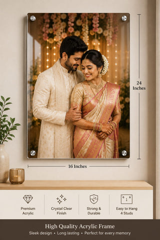 Custom Acrylic Photo Frame 16*24 inches | Vibrant Wall Art Print
