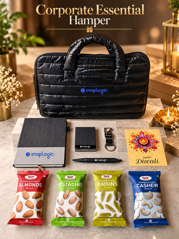 Corporate Diwali Gift Hamper with Laptop Bag & Dry Fruits