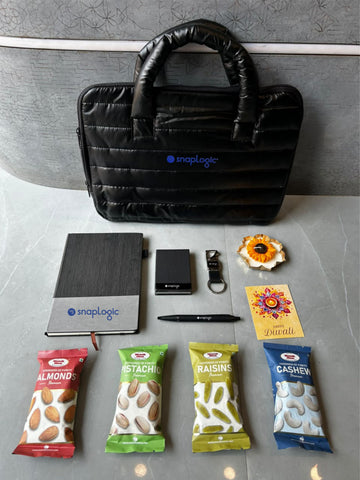 Corporate Diwali Gift Hamper with Laptop Bag & Dry Fruits