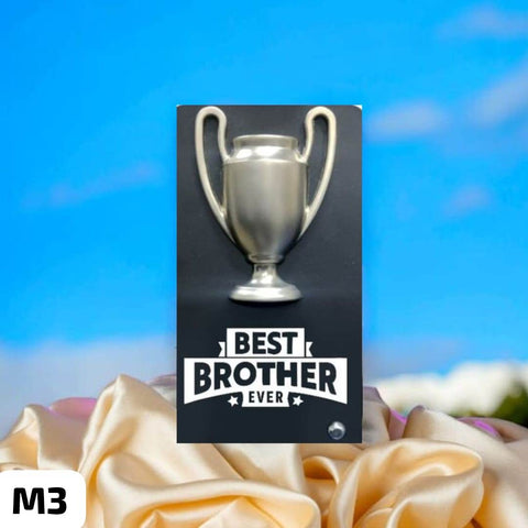 World best metal trophy | Best gift for brother | Best bro ever | Special gift for raksha bandhan | Rakhi special gift - BBD GIFTS