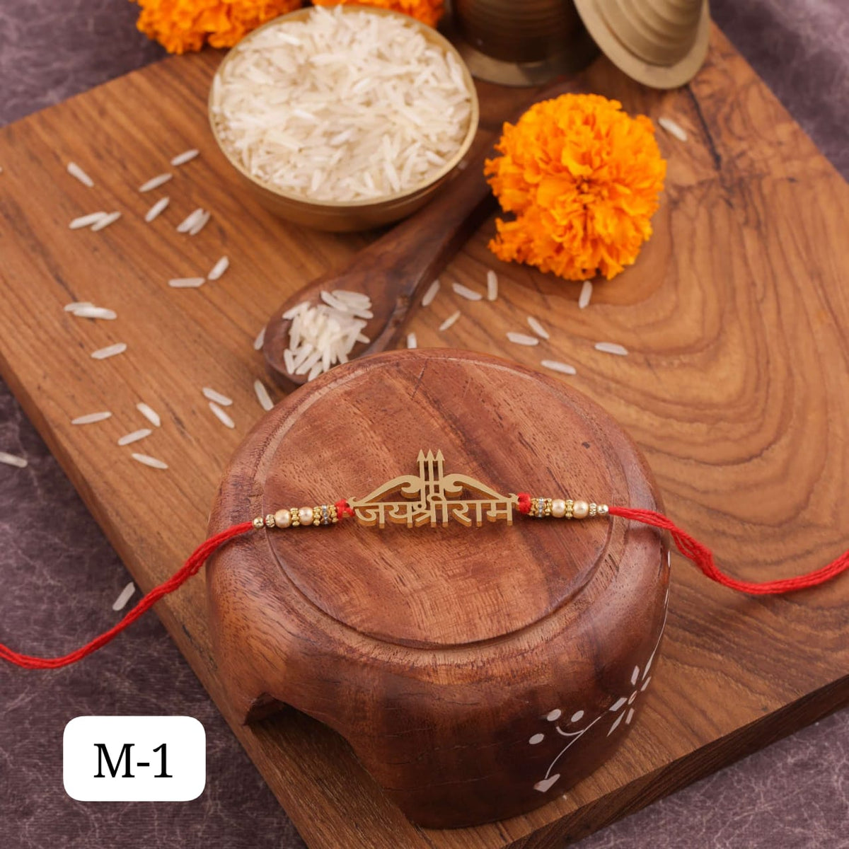 Rakhi for Brother|Brass Rakhi with Custom Design|Traditional Brass Rakhi|High-Quality Brass Rakhi