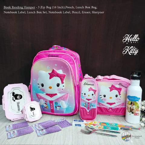 Personalized School Hamper | Custom Book Reading Theme Set for Kids