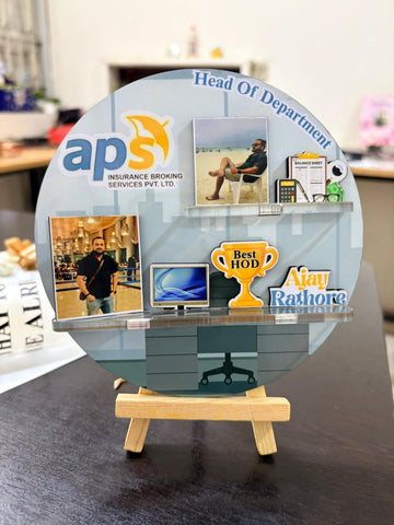 Personalized Corporate Caricature Frame | Custom Employee Recognition Gift