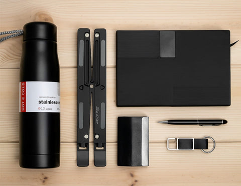Professional Productivity Gift Set | Notebook, Stand & Bottle