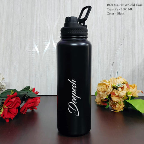 Personalized 1000ml Hot & Cold Vacuum Bottle - Custom Name Flask