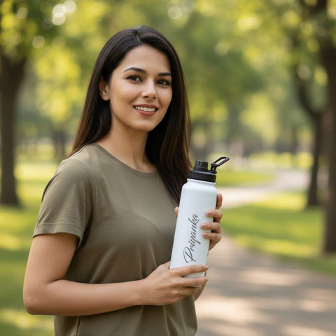 Personalized 1000ml Hot & Cold Vacuum Bottle - Custom Name Flask