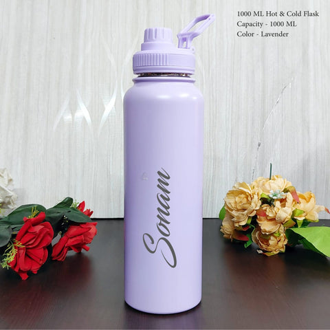 Personalized 1000ml Hot & Cold Vacuum Bottle - Custom Name Flask