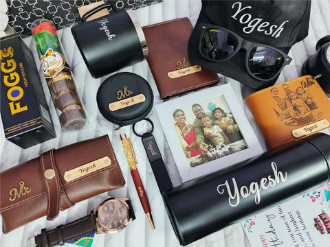 Personalized 15-in-1 Hamper for Him | Custom Sketch Wallet Gift