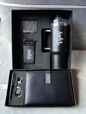 Custom Stanley 6-in-1 Gift Set: Personalized Mug, Tech & More