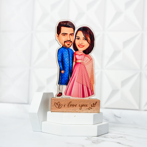 Custom Couple Caricature Tabletop | Personalized Gift for Love