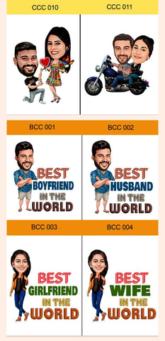 Custom Couple Caricature Tabletop | Personalized Gift for Love