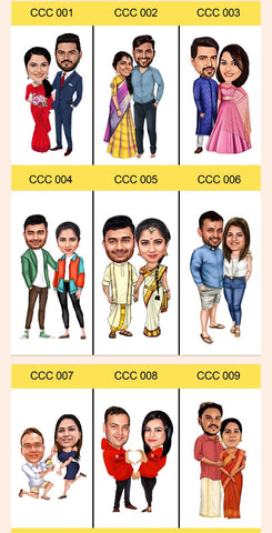 Custom Couple Caricature Tabletop | Personalized Gift for Love