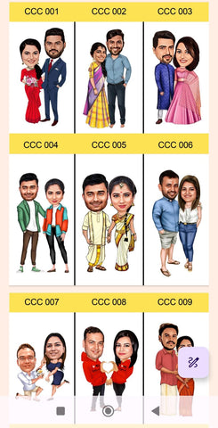 Custom Couple Caricature Tabletop | Personalized Gift for Love